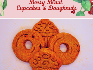 Berry Blast Cupcakes and Doughnuts dog treats