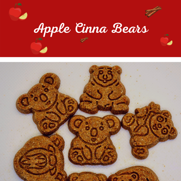 Apple Cinna Bears Dog Treats